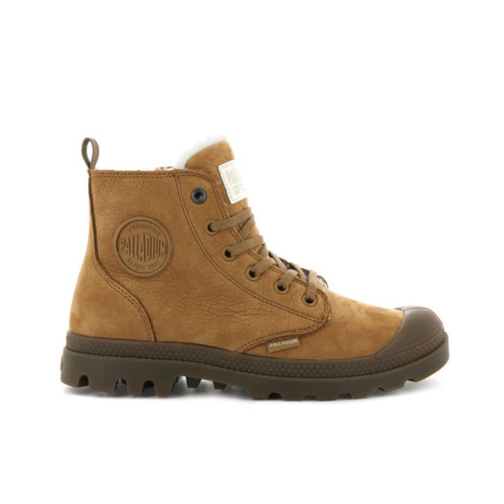 Dámské Boty Palladium Pampa Hi Zip WL Hnědé | CZ DPJ-64Q